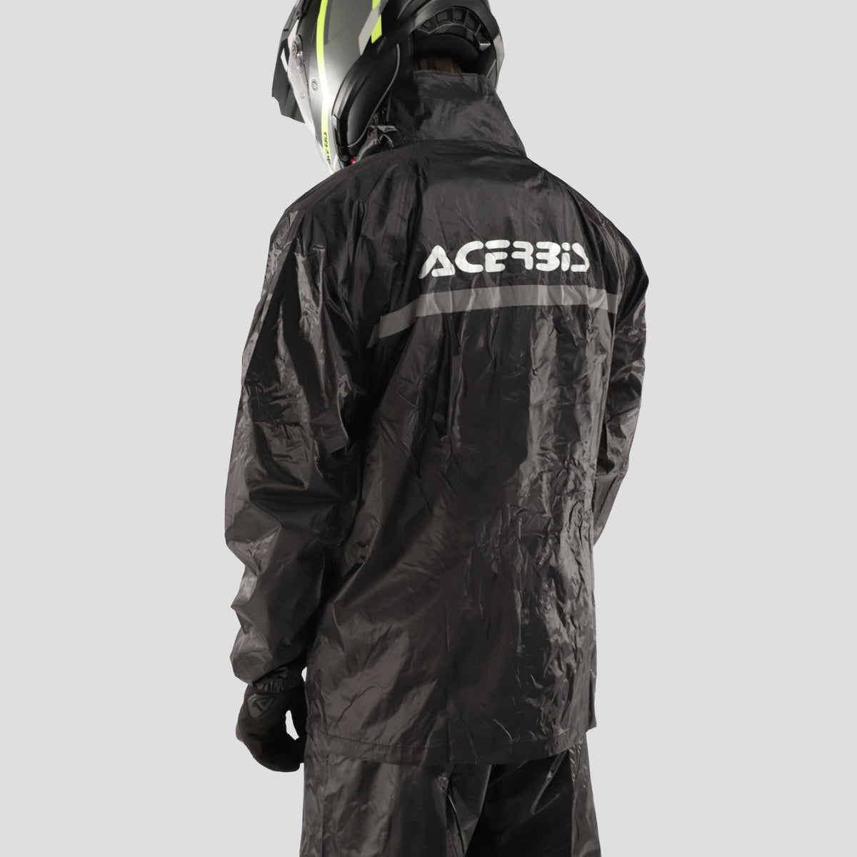 Acerbis Rain Set Line Motorcycle Rain Suit - SwiftMoto black