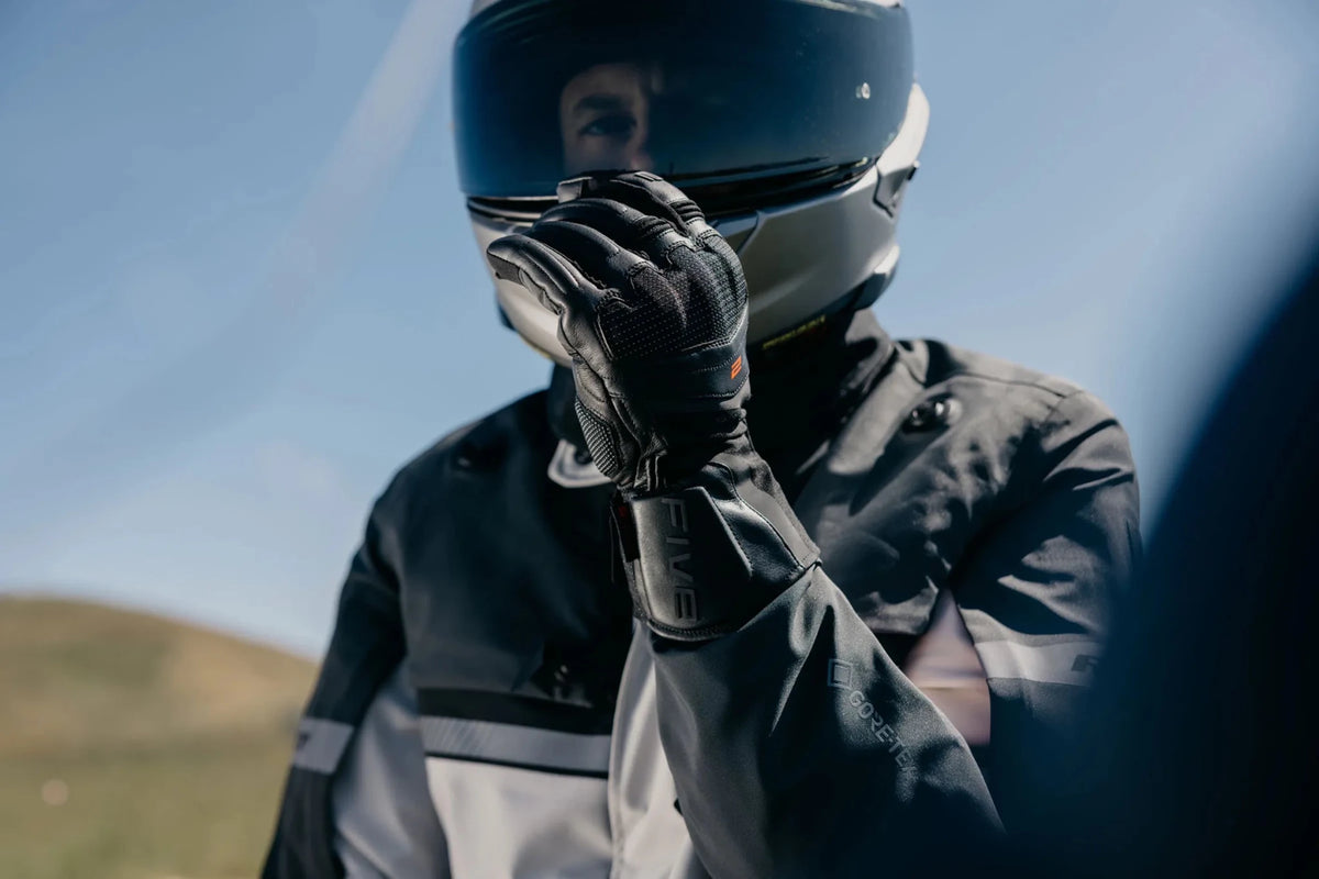 FIVE GT2 EVO WP+ Waterproof Touring Gloves - SwiftMoto Black
