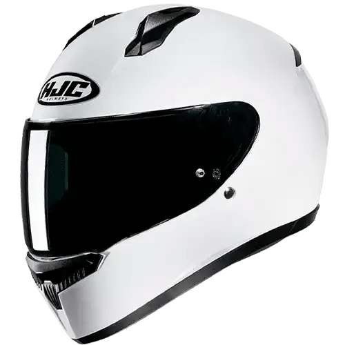 HJC C10 Full Face Motorcycle Helmet - SwiftMoto Solid White