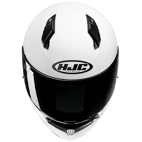 HJC C10 Full Face Motorcycle Helmet - SwiftMoto Solid White