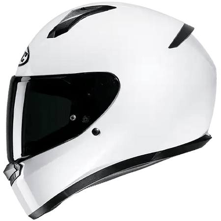HJC C10 Full Face Motorcycle Helmet - SwiftMoto Solid White