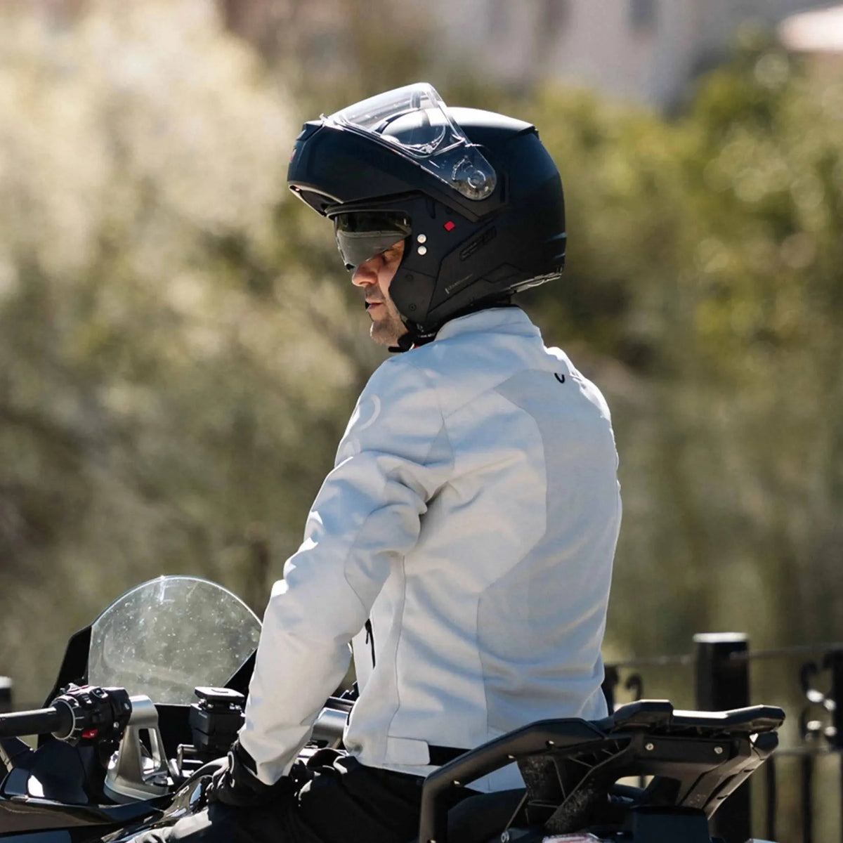 Nolan N90-3 Flip Up Modular Helmet - SwiftMoto White Glossy