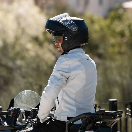 Nolan N90-3 Flip Up Modular Helmet - SwiftMoto White Glossy