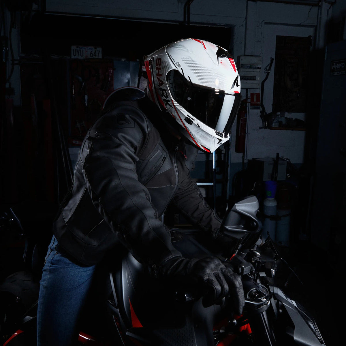 Shark Skwal Cup Helmet - SwiftMoto White Red Black