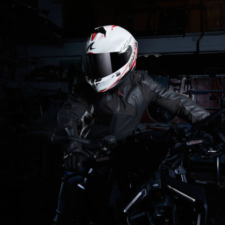 Shark Skwal Cup Helmet - SwiftMoto White Red Black